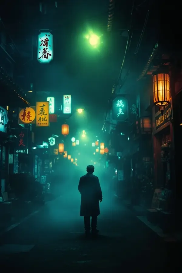 长夜灯影