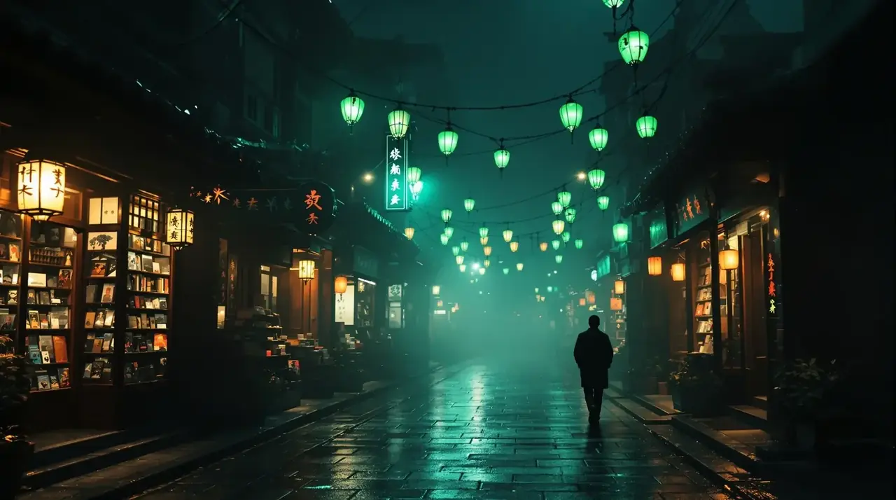 长夜灯影